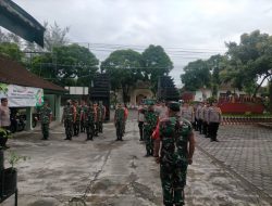 Wujud Soliditas Dan Sinergitas TNI-Polri, Koramil 0808/16 Talun Gelar Apel Gabungan