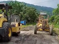 Alhamdulillah Atas Kepedulian Pihak PT LTT Jalan Di Desa Lalundu Yang Rusak Akhirnya Di Perbaiki
