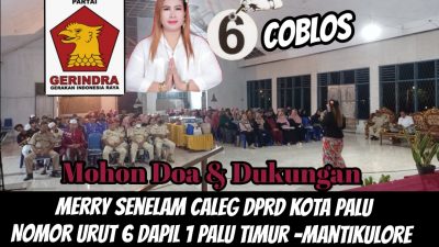 Caleg DPRD Kota Palu Partai Gerindra Siap Perjuangkan Aspirasi  Dapilnya