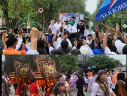 Pendaftaran Paslon Gubernur Anwar-Reny di Meriahkan Reog Ponorogo Sendang Kinasih