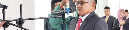 Saat Fadlin dilantik sebagai anggota DPRD Kab. Sigi